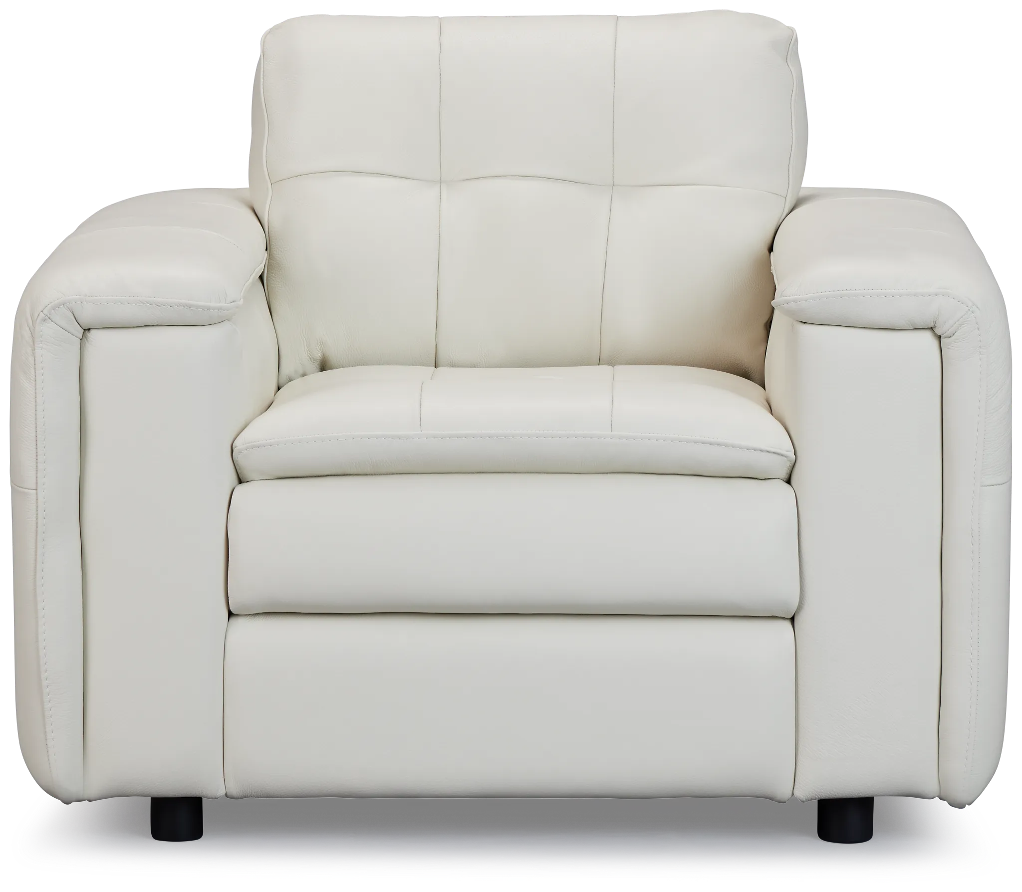 Rowan Light Beige Leather Chair