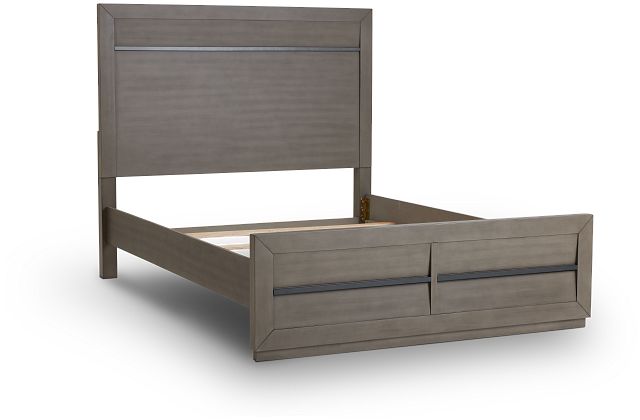 Zurich Gray Panel Bed