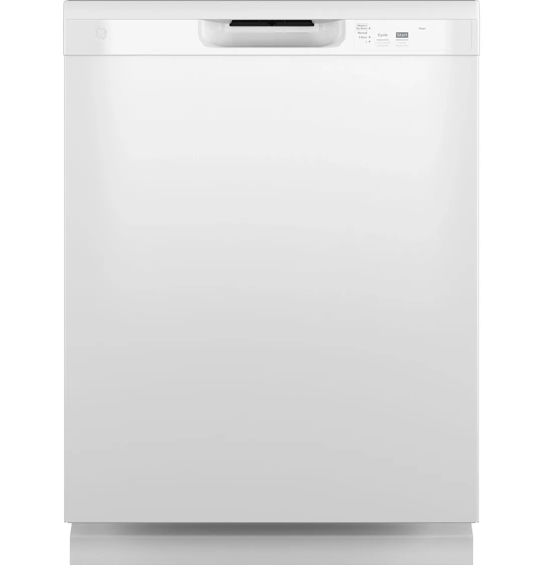 Ge 450 Series White Built In Dishwasher