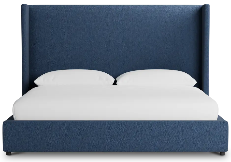 Captiva Revenue Dark Blue 60" Upholstered Shelter Bed Captiva Revenue Dark Blue 60" Upholstered Shelter Bed