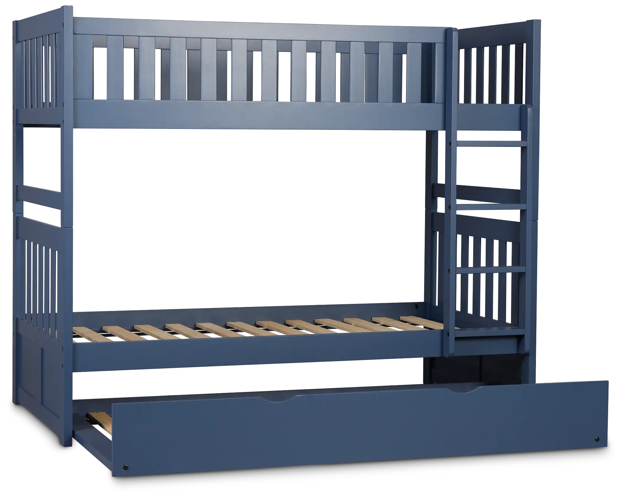 Charleston Dark Blue Trundle Bunk Bed Charleston Dark Blue Trundle Bunk Bed