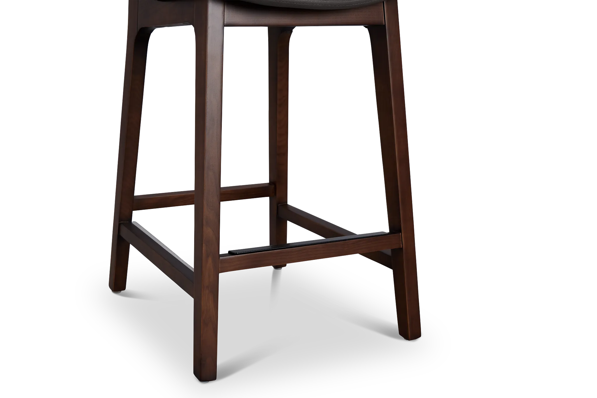 Hamilton Dark Gray Micro 24" Upholstered Barstool