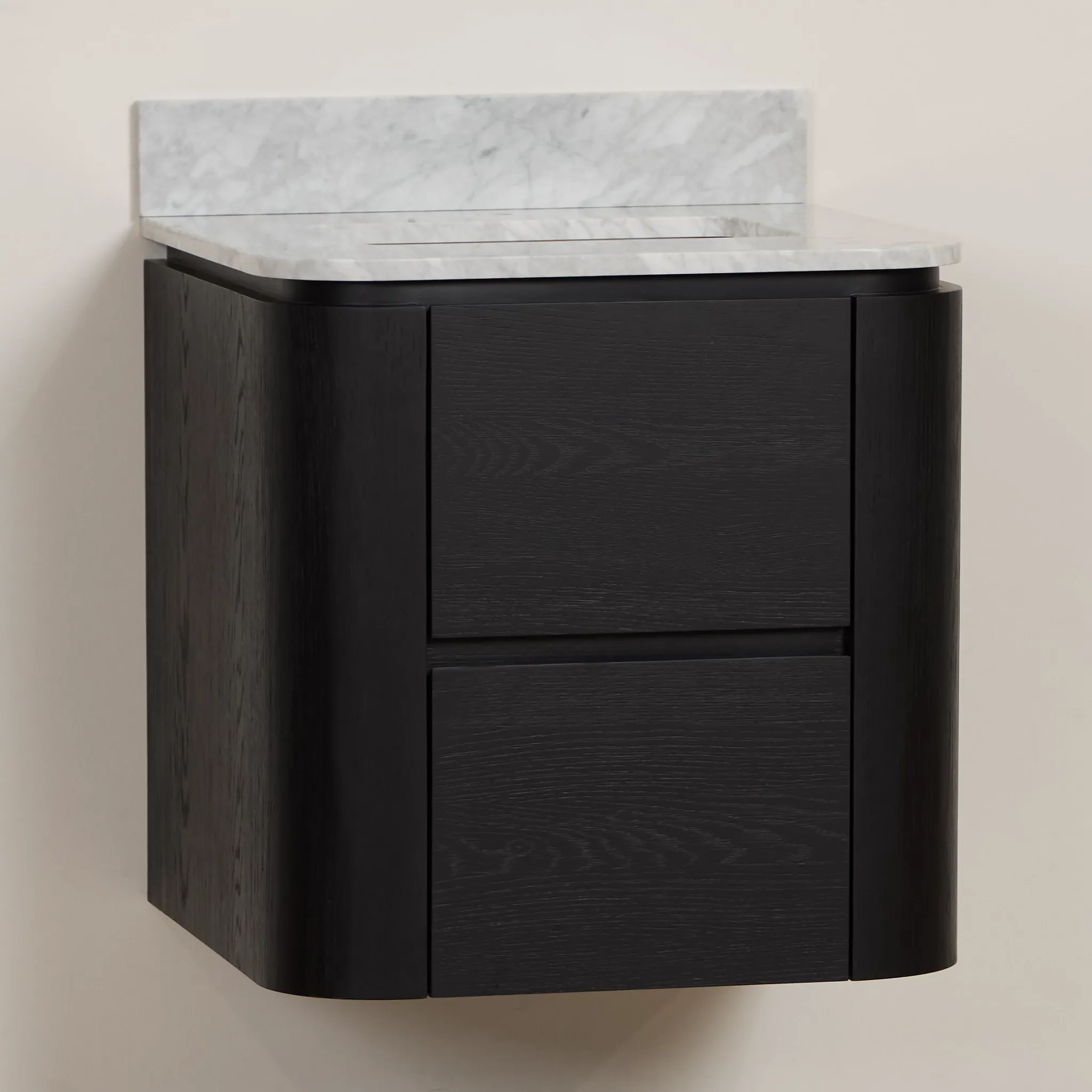 Nomad Black 24" Floating Bathroom Vanity