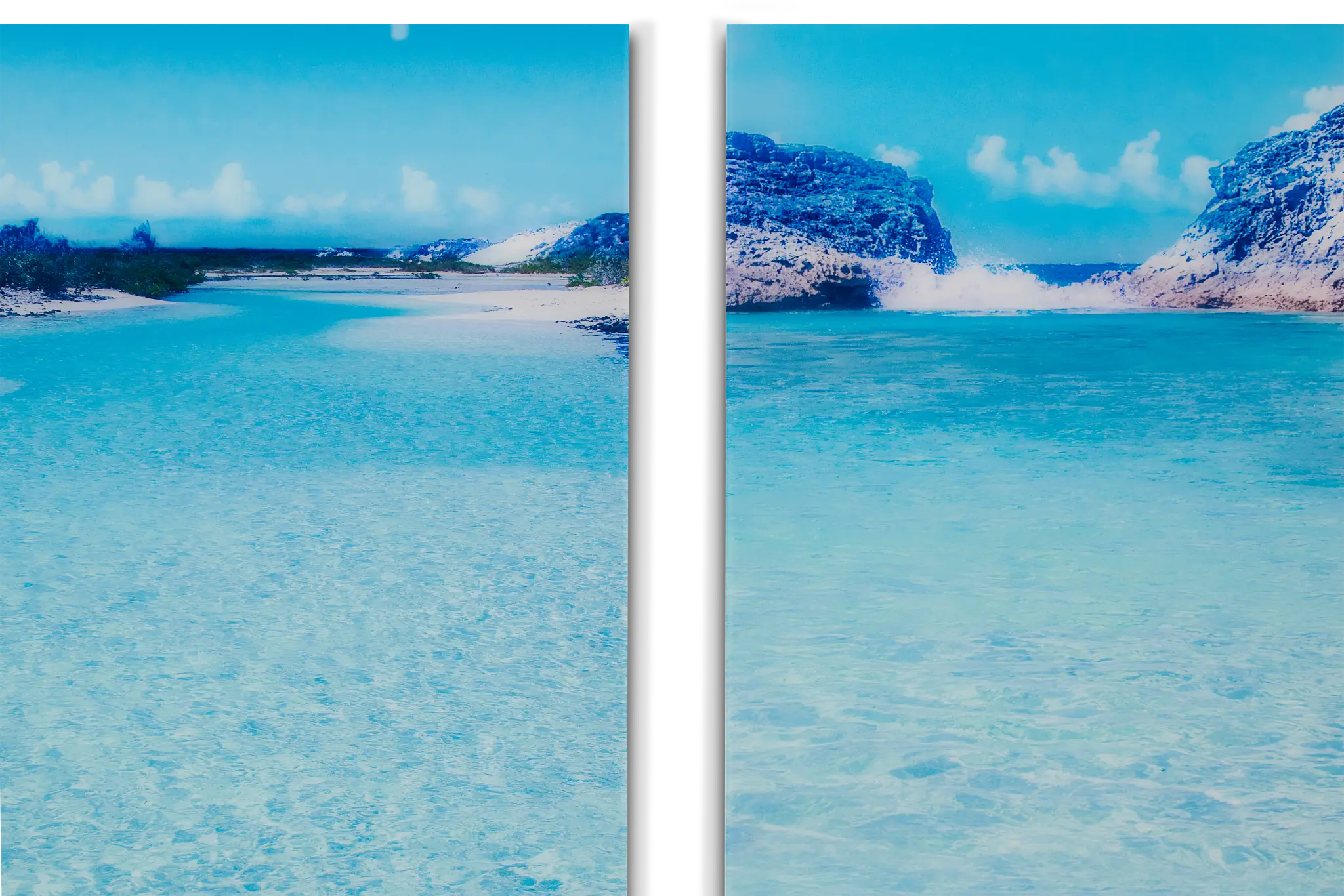 Exuma Acrylic Set Of 2 Wall Art Exuma Acrylic Set Of 2 Wall Art