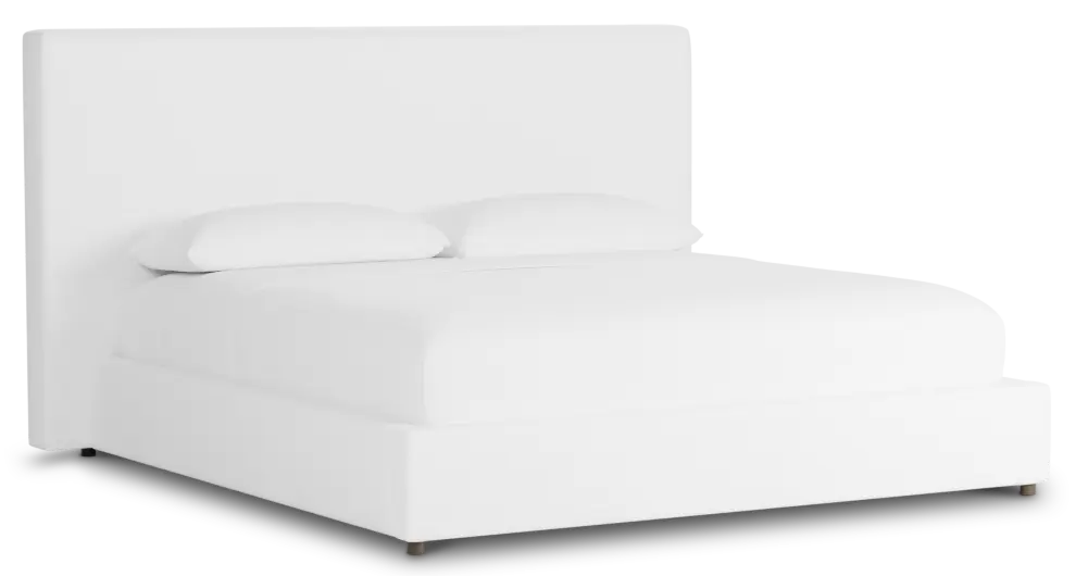 Grayton Suave White 54" Upholstered Platform Bed Grayton Suave White 54" Upholstered Platform Bed