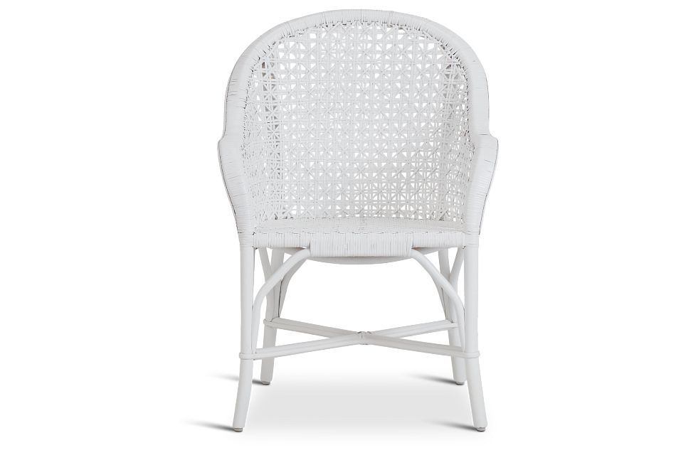 white rattan dining room chairs