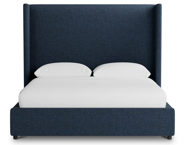 Captiva Elite Dark Blue 60" Upholstered Shelter Bed