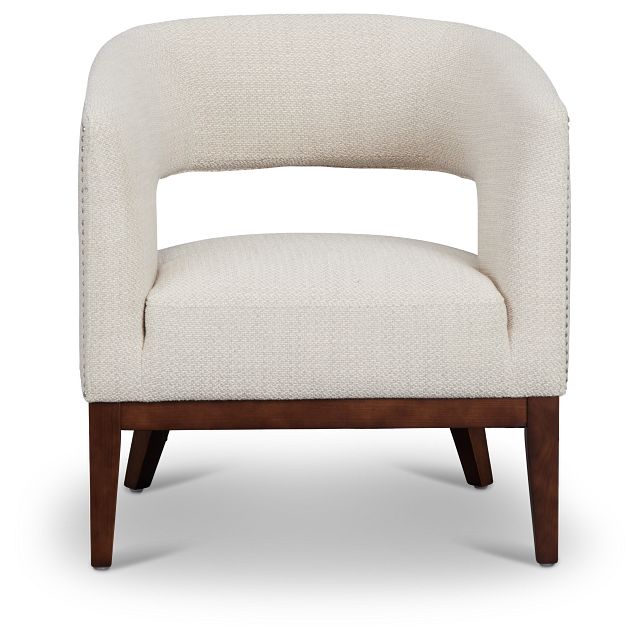 Jaxon Dark Beige Fabric Accent Chair