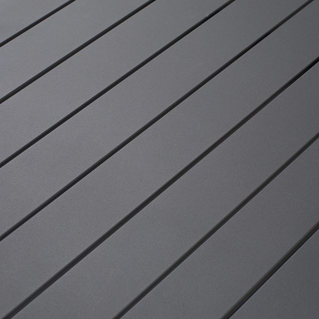 Linear Dark Gray Aluminum End Table (5)
