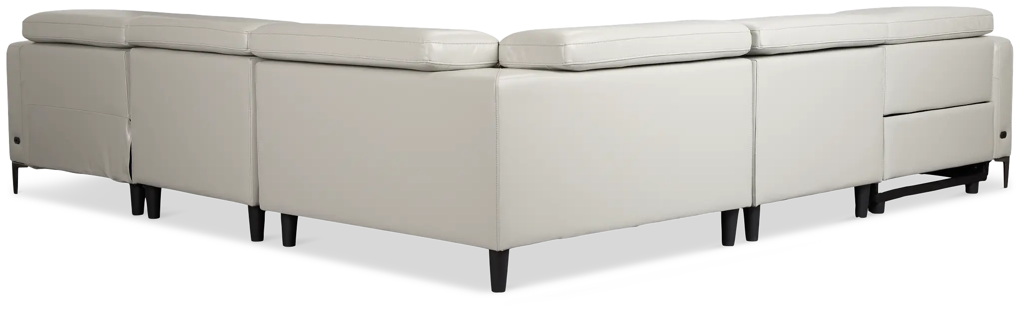 Ava Light Gray Micro Small Right Chaise Power Reclining Sectional Ava Light Gray Micro Small Right Chaise Power Reclining Sectional