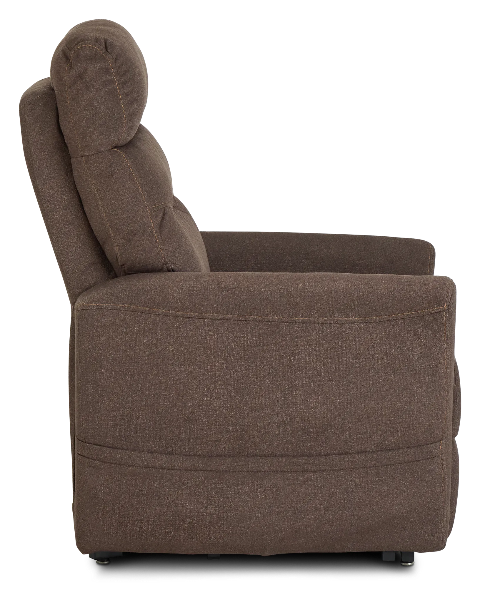 Canton Brown Fabric Power Lift Recliner
