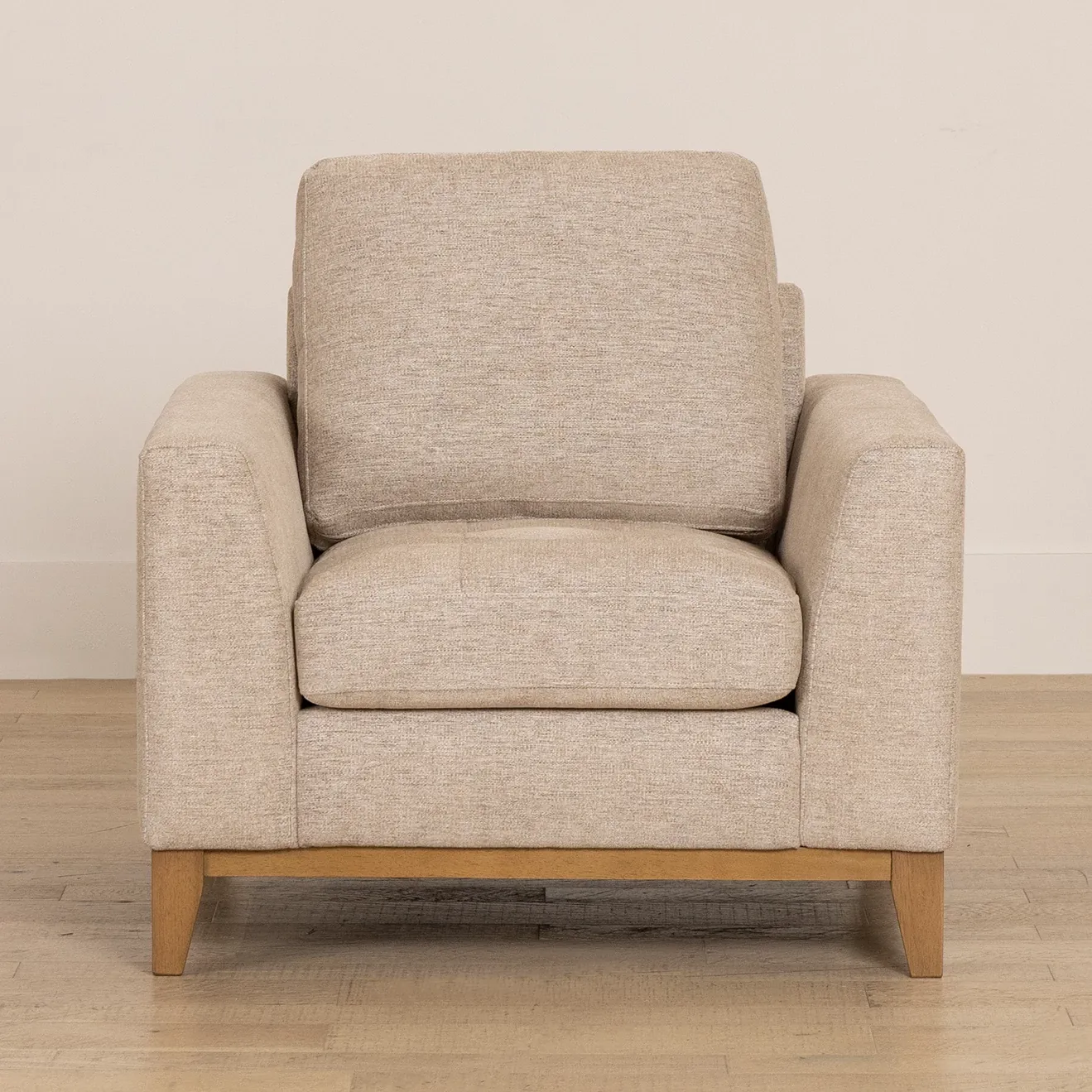 Maisie Light Beige Fabric Chair