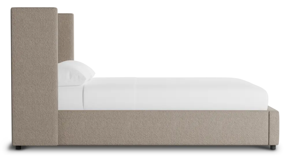 Captiva Elite Brown 48" Upholstered Shelter Bed Captiva Elite Brown 48" Upholstered Shelter Bed