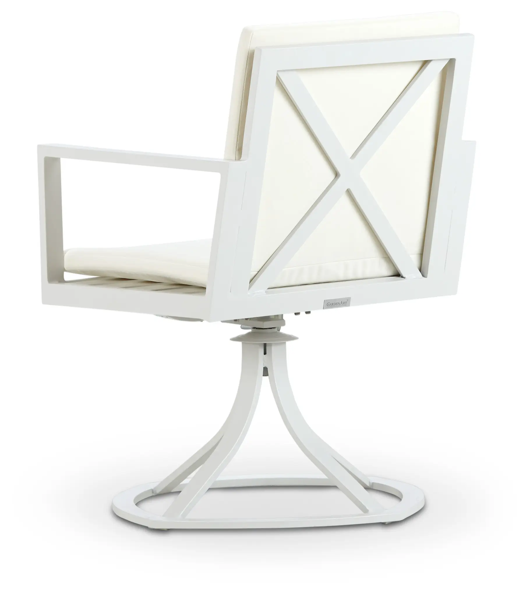Linear White Swivel Chair Linear White Swivel Chair