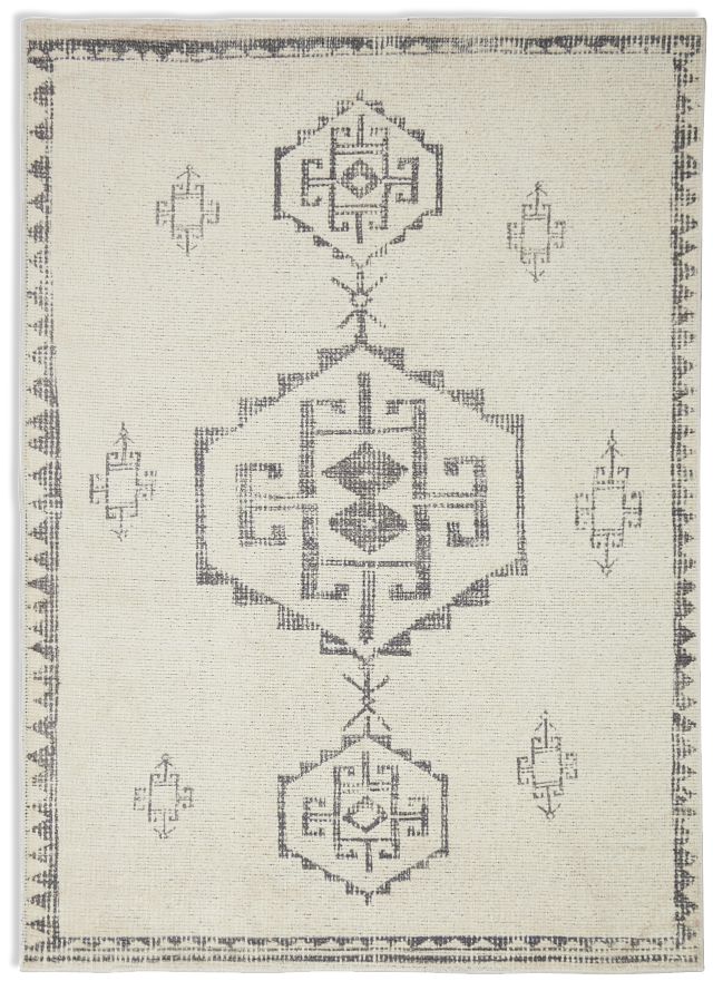 Ilona Black 5x7 Area Rug