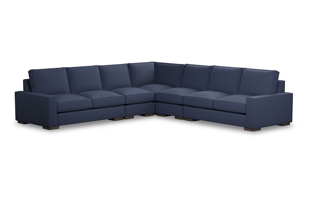 Edgewater Peyton Dark Blue Large Two-arm Sectional