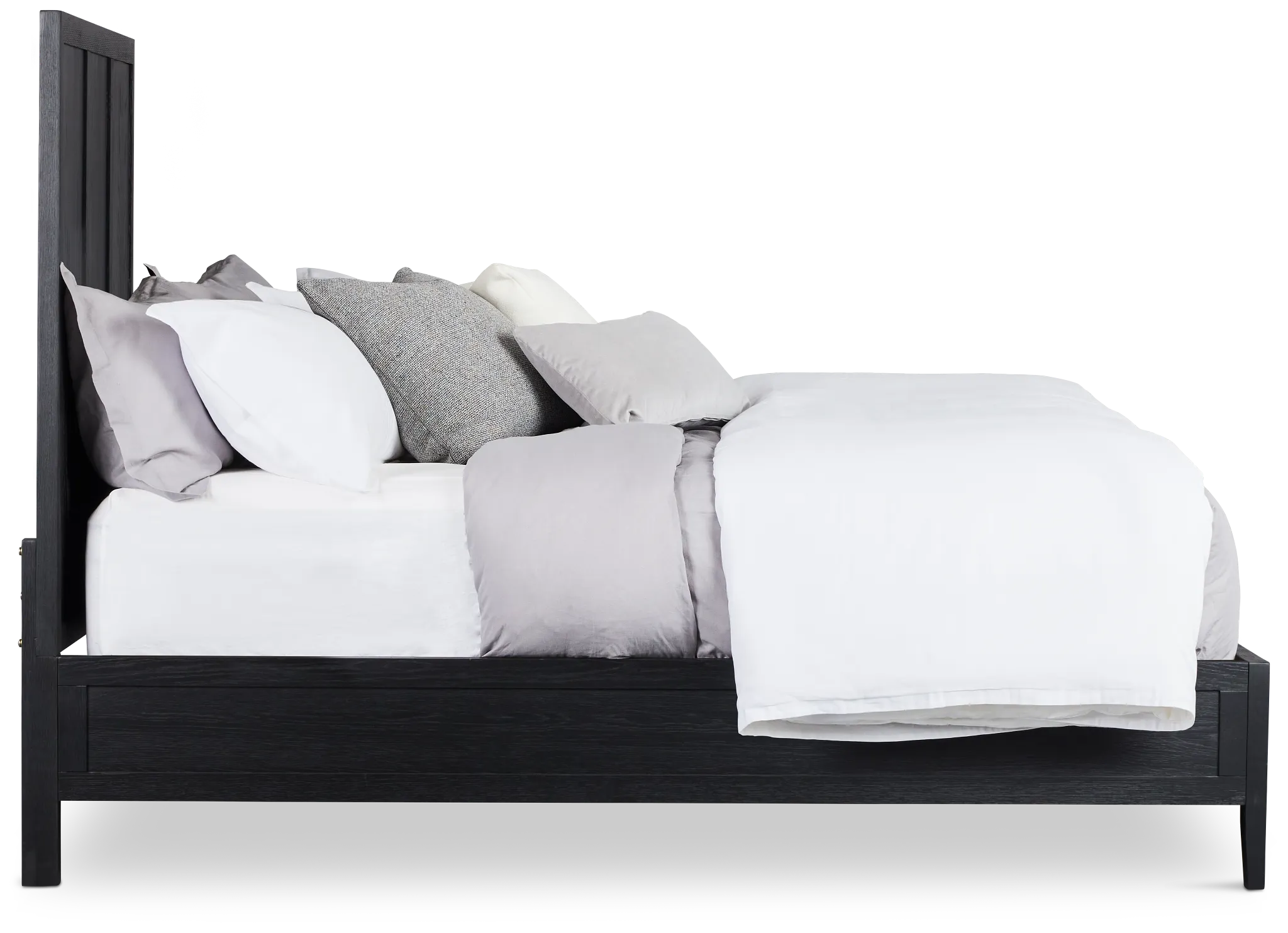 Alden Black Wood Platform Bed