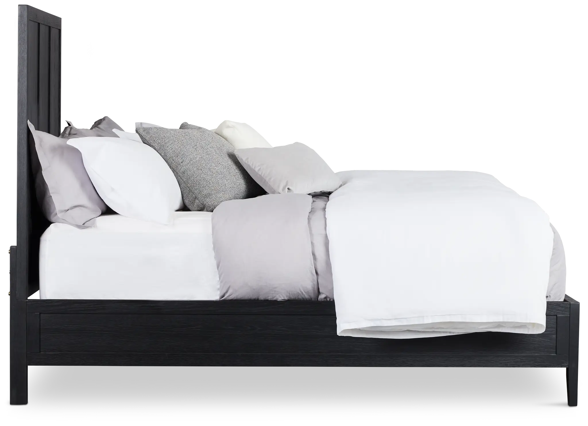 Alden Black Wood Platform Bed Alden Black Wood Platform Bed