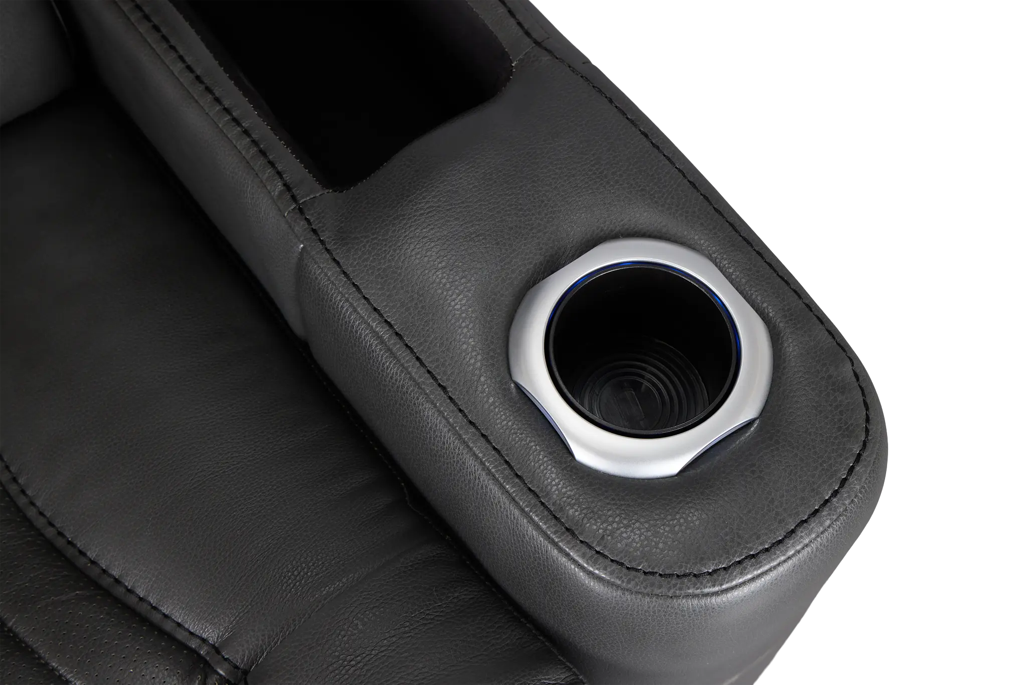 Nova Dark Gray Lthr/vinyl Power Recliner W/ Massage Nova Dark Gray Lthr/vinyl Power Recliner W/ Massage