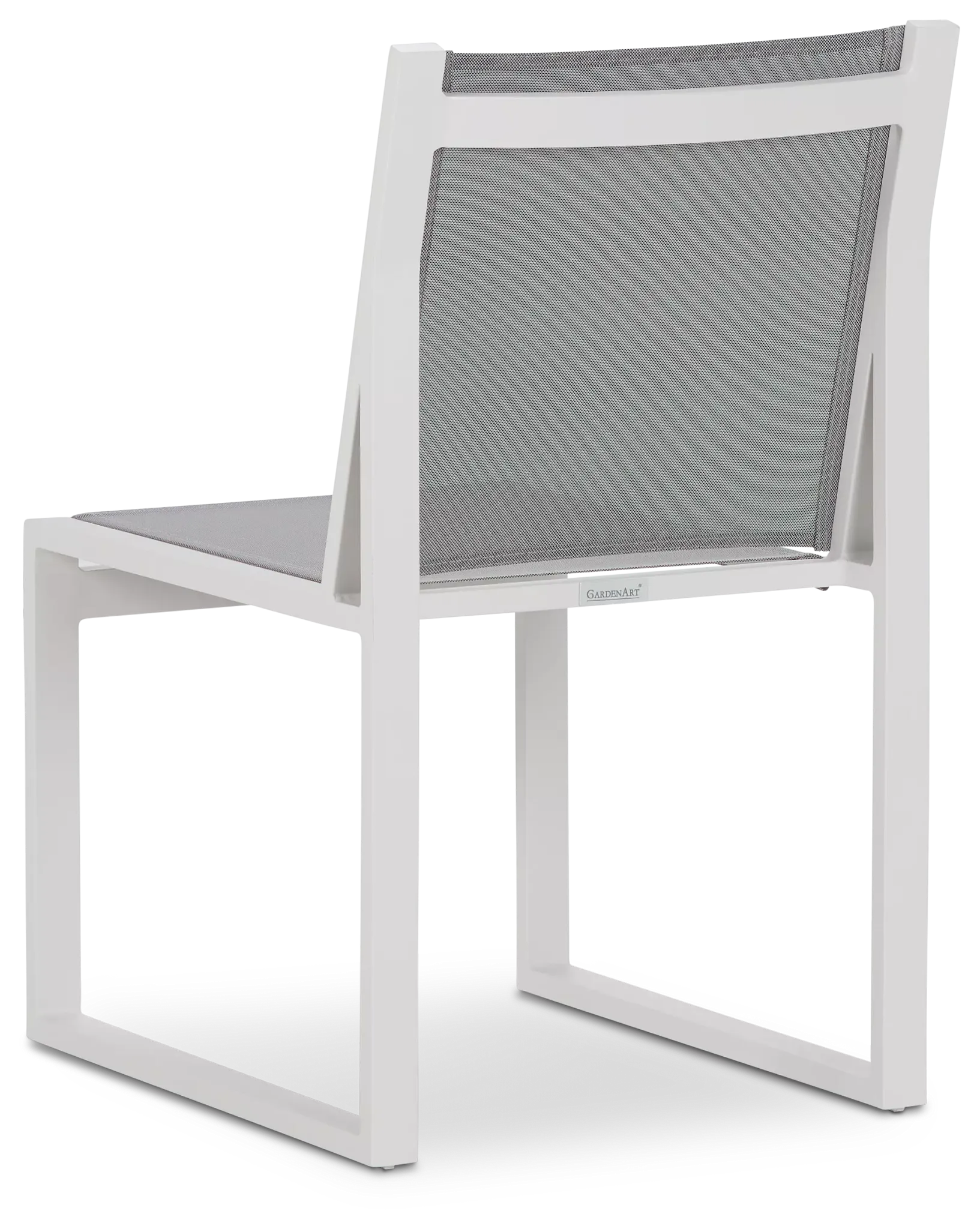 Linear2 White Aluminum Sling Chair