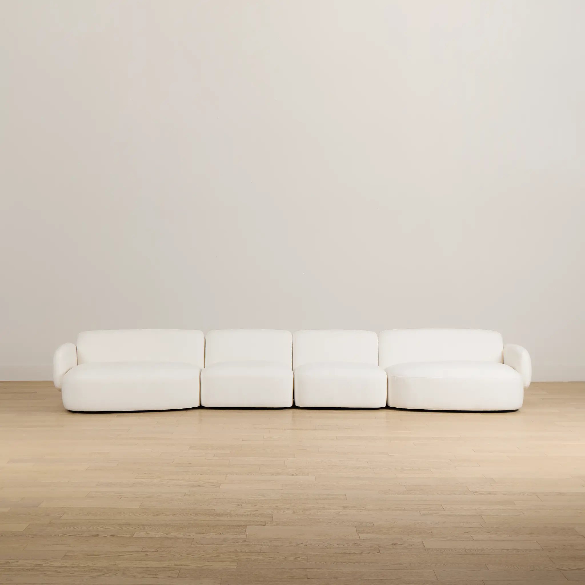 Halsey White Fabric Dual Cuddler Sectional Halsey White Fabric Dual Cuddler Sectional
