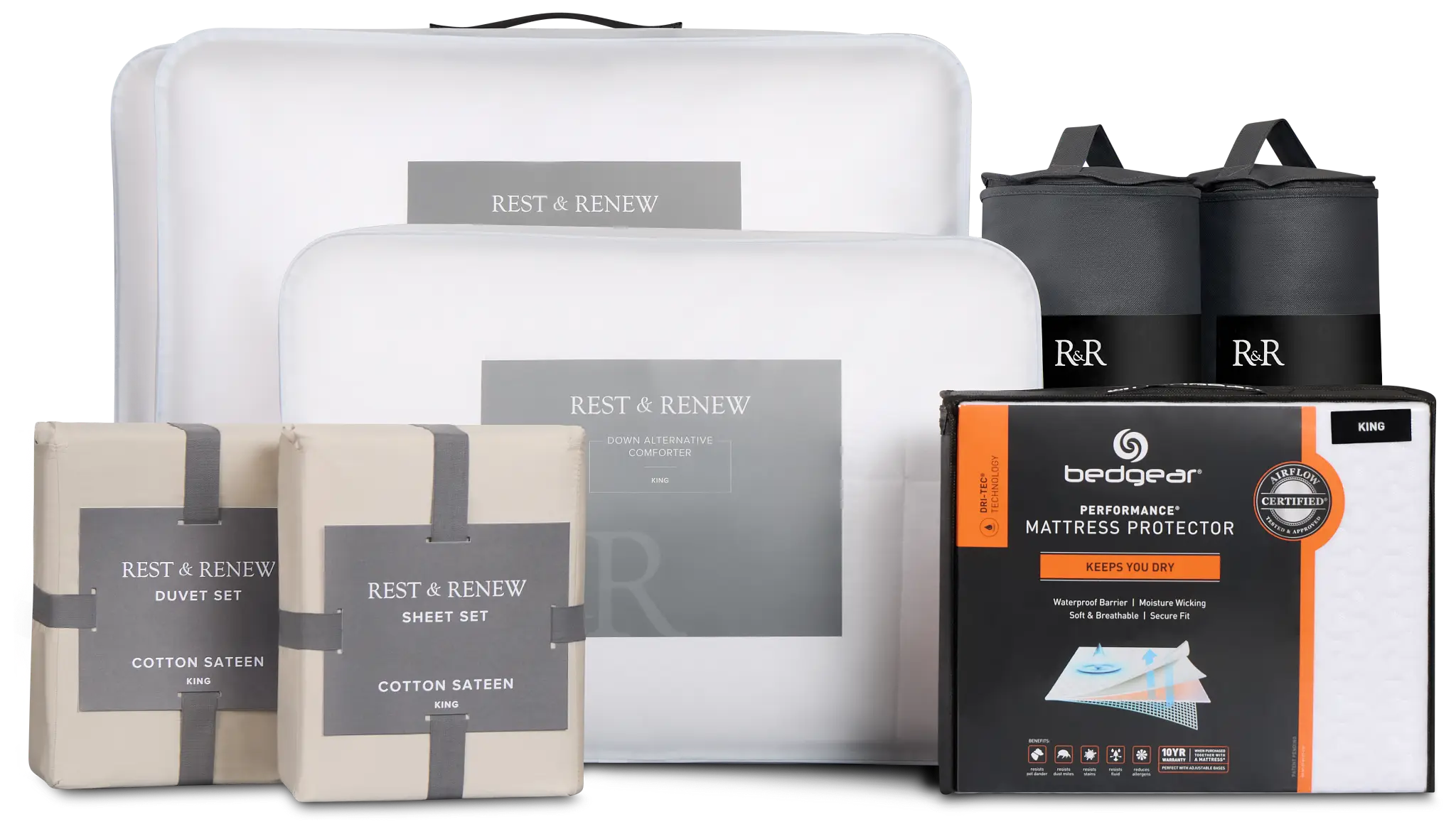 Rest & Renew Essential Plus Beige Sleep Bundle Rest & Renew Essential Plus Beige Sleep Bundle