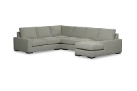 Edgewater Delray Pewter Medium Right Chaise Sectional