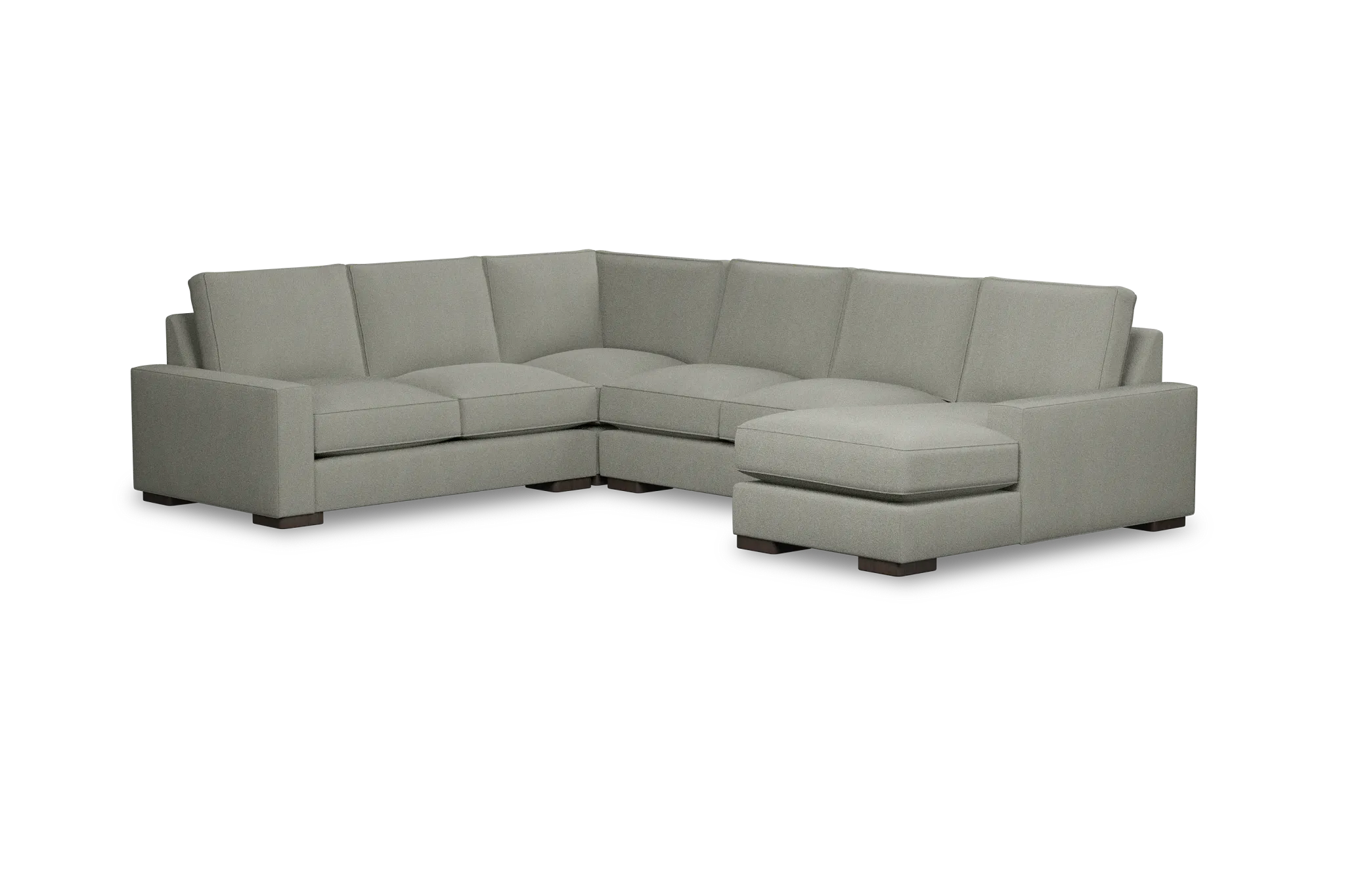 Edgewater Delray Pewter Medium Right Chaise Sectional