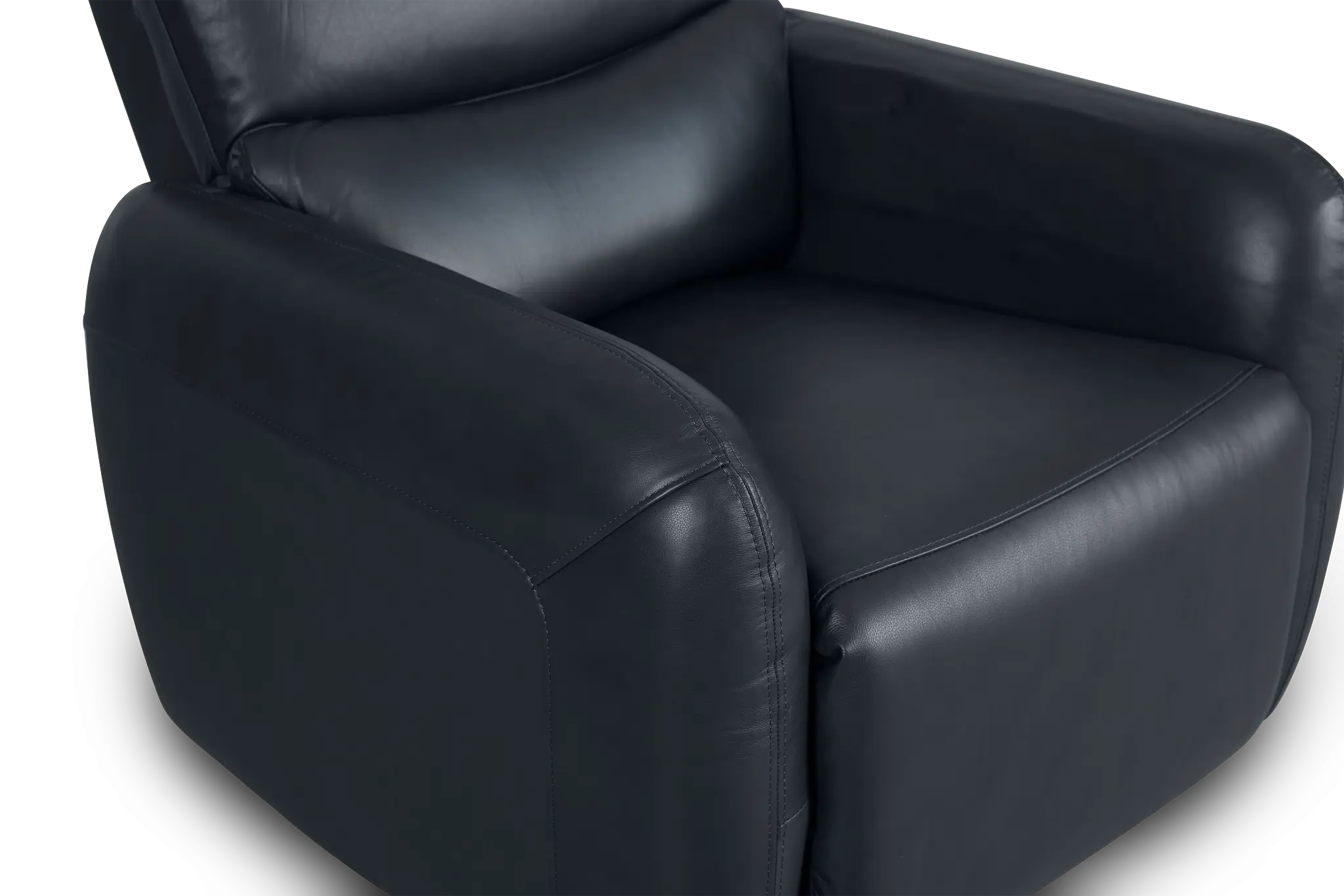 Eve Dark Blue Lthr/vinyl Power Swivel Glider Recliner Eve Dark Blue Lthr/vinyl Power Swivel Glider Recliner