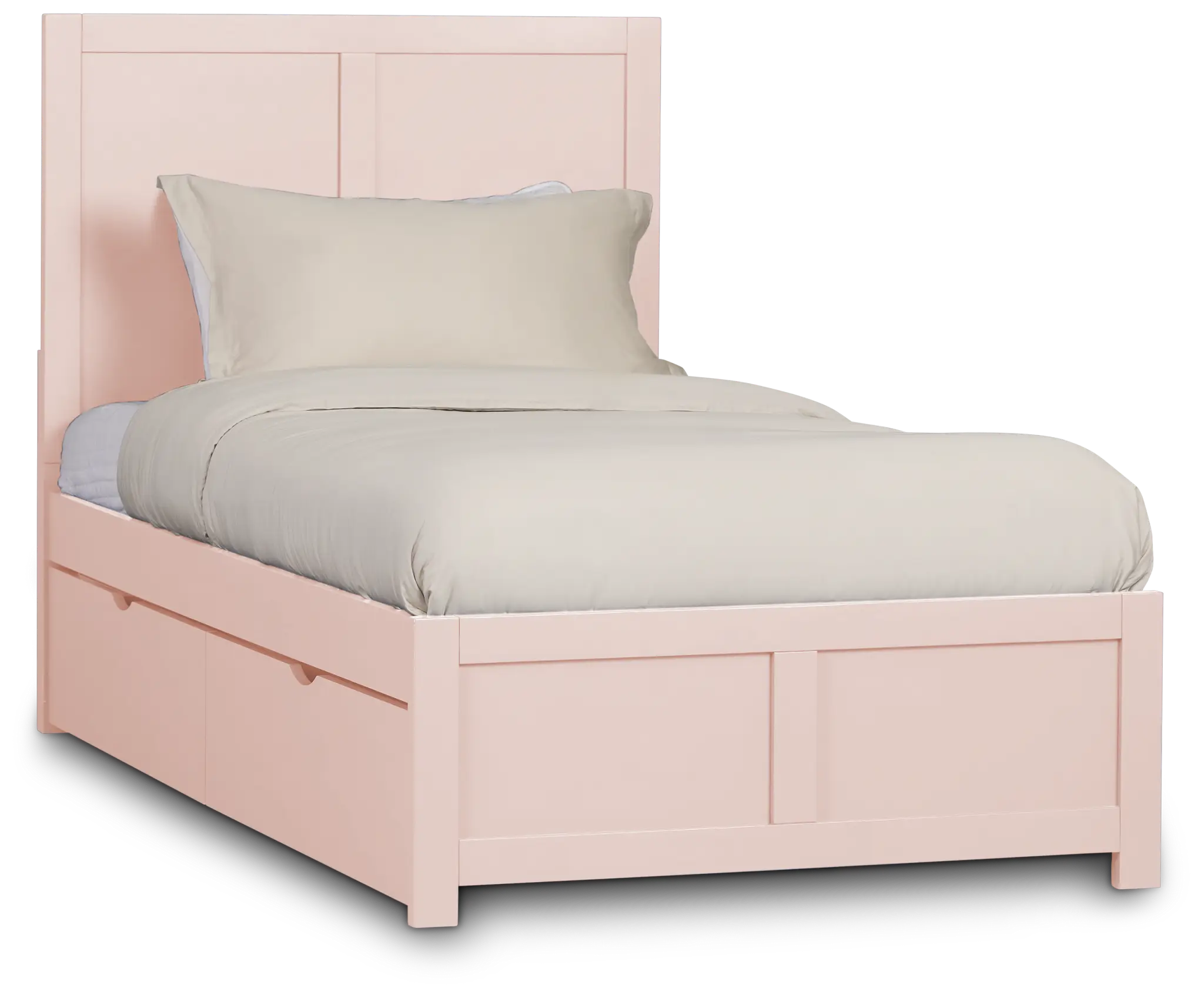 Charleston Pink Panel Bed With 4 Storage Drawers Charleston Pink Panel Bed With 4 Storage Drawers