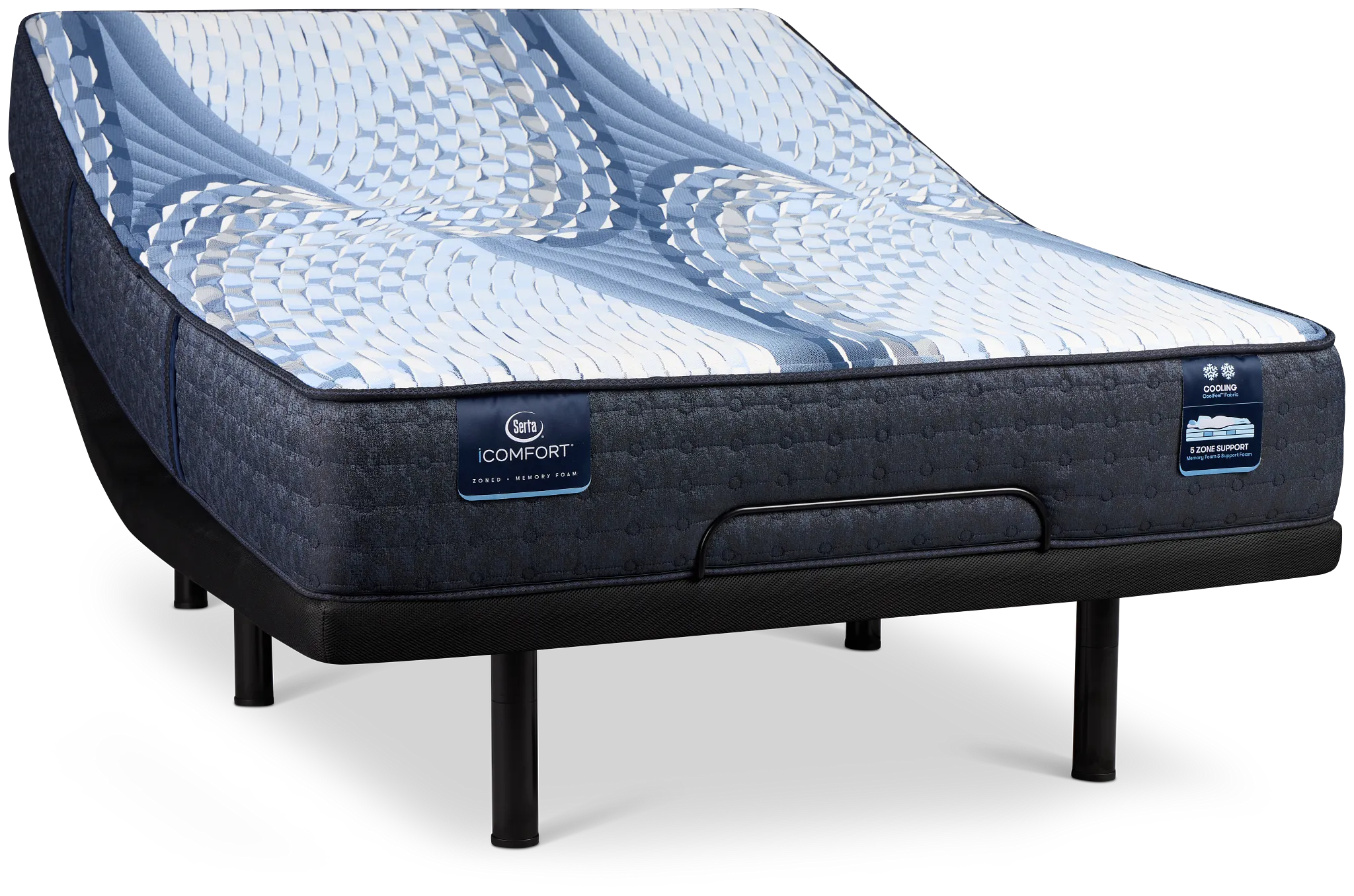 Serta Icomfort Elana Firm Deluxe Adjustable Mattress Set