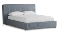 Grayton Lucy Navy 44" Upholstered Platform Bed