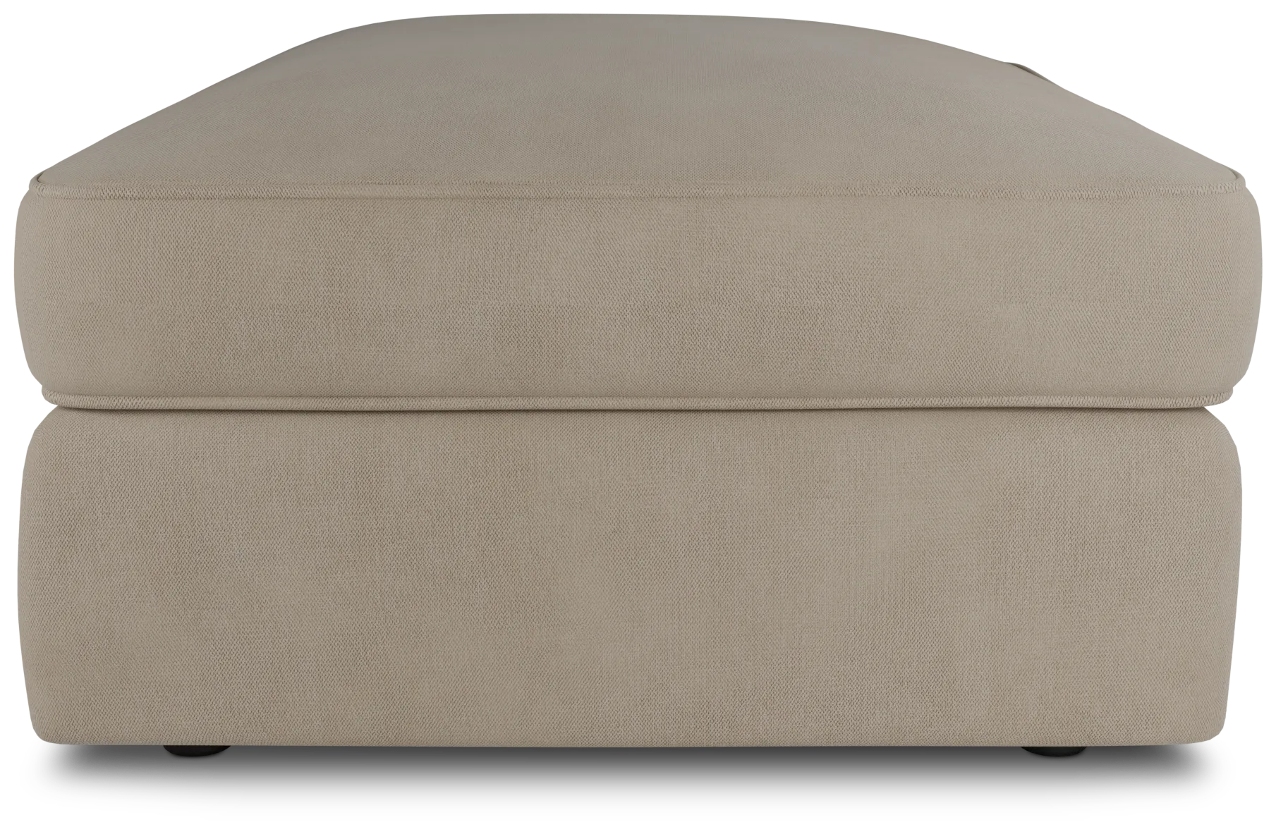 Siesta Peyton Beige Fabric Ottoman