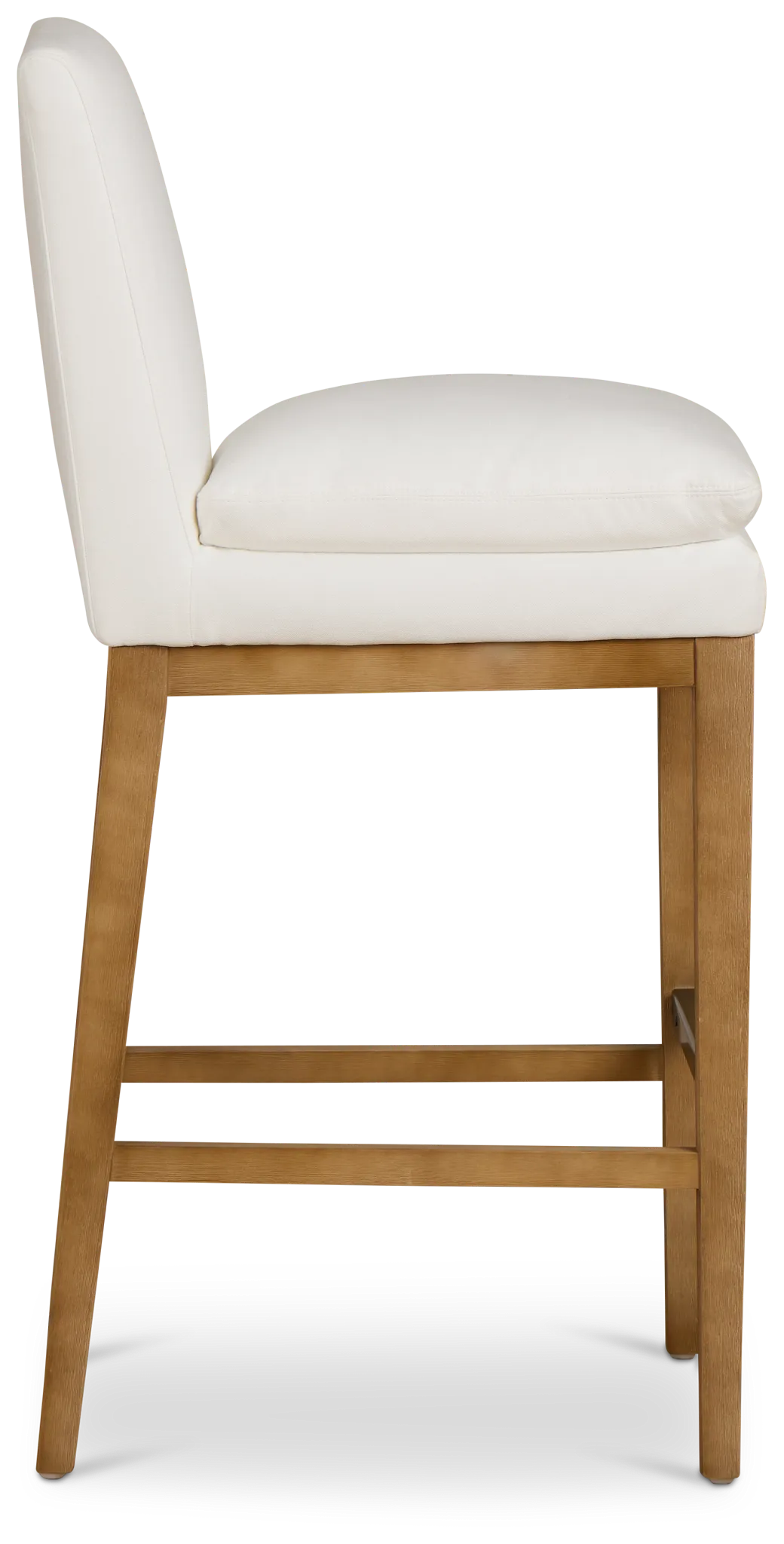 Nixon White 30" Upholstered Barstool