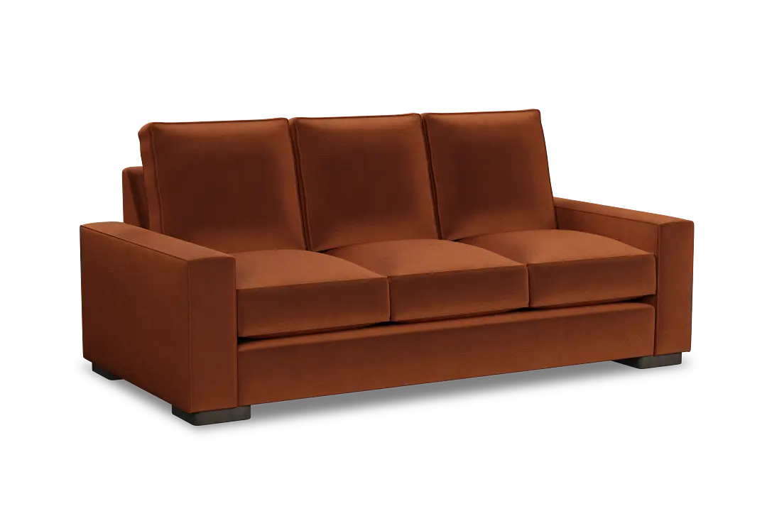 Edgewater Joya Orange 84" Sofa W/ 3 Cushions Edgewater Joya Orange 84" Sofa W/ 3 Cushions
