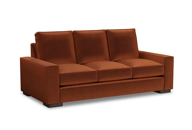 Edgewater Joya Orange 84" Sofa W/ 3 Cushions