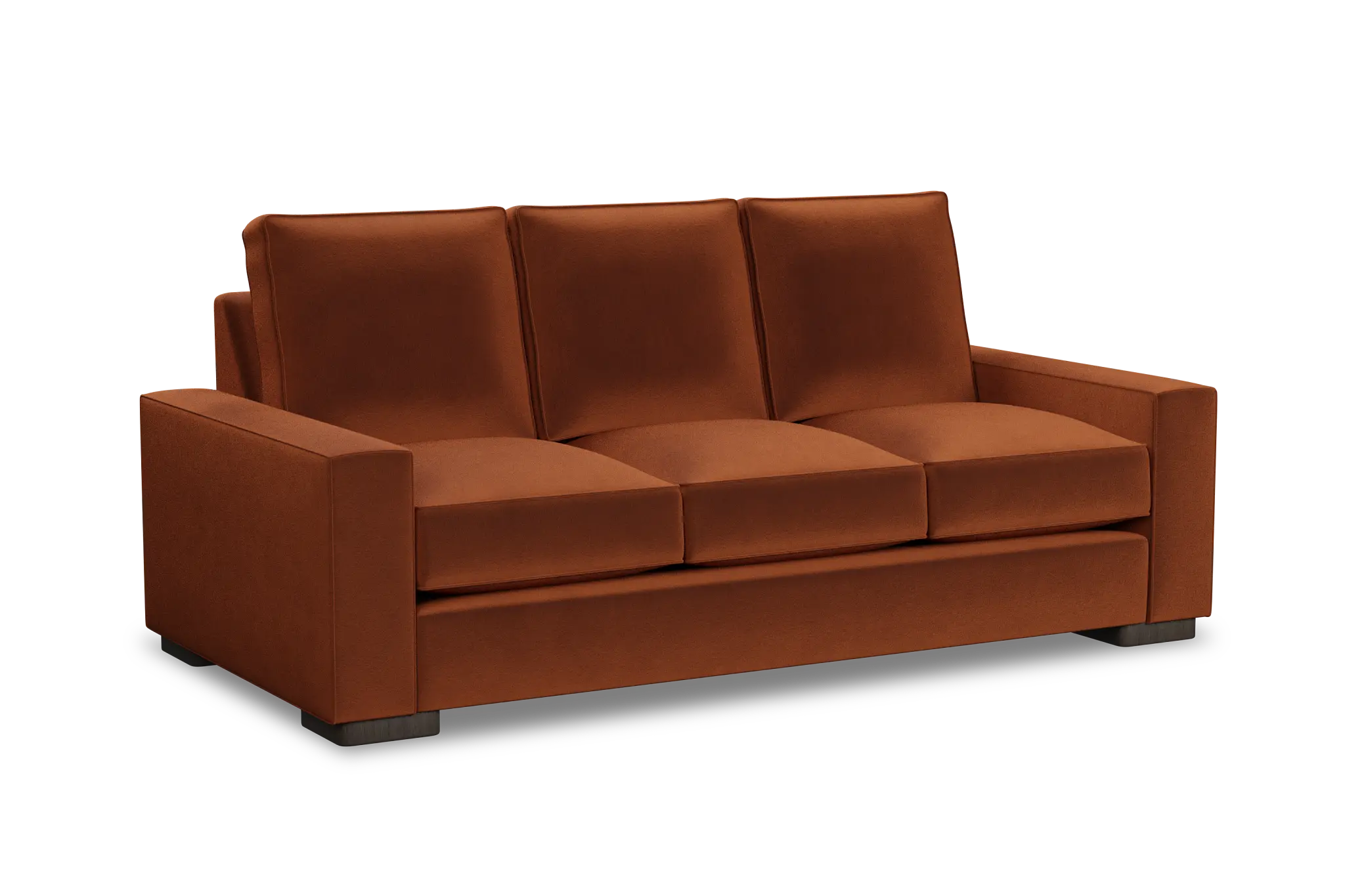 Edgewater Joya Orange 84" Sofa W/ 3 Cushions Edgewater Joya Orange 84" Sofa W/ 3 Cushions