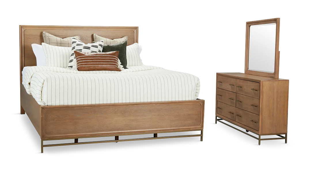 Provo Mid Tone Panel Bedroom