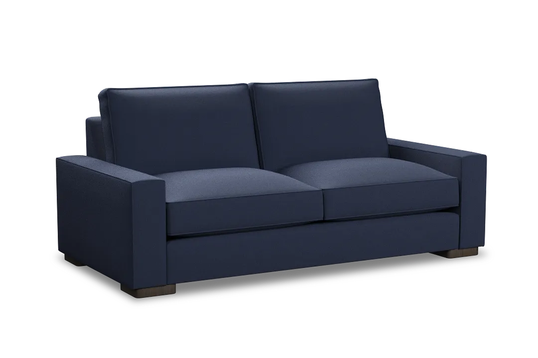 Edgewater Peyton Dark Blue 84" Sofa W/ 2 Cushions