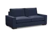 Edgewater Peyton Dark Blue 84" Sofa W/ 2 Cushions