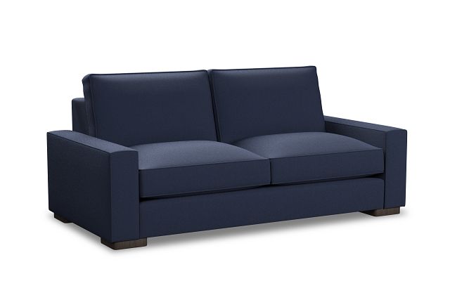 Edgewater Peyton Dark Blue 84" Sofa W/ 2 Cushions