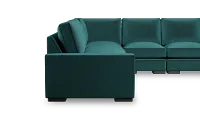 Edgewater Joya Teal Large Two-arm Sectional