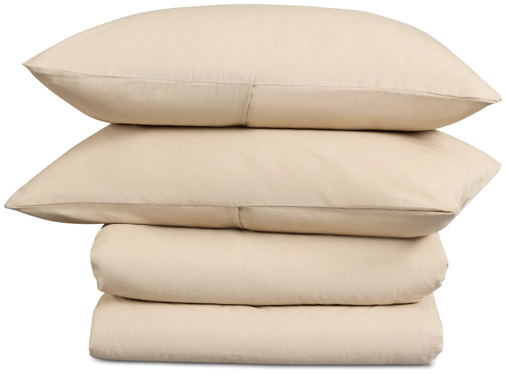 Rest & Renew Linen Blend Dark Beige Duvet Set Rest & Renew Linen Blend Dark Beige Duvet Set