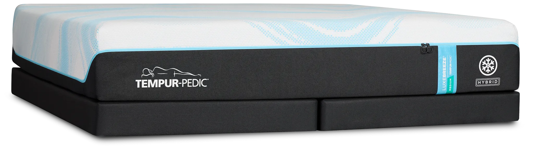 Tempur-pedic Tempur-luxebreeze Medium Low-profile Mattress Set