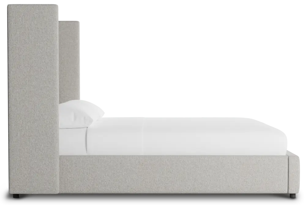 Captiva Elavation Khaki 60" Upholstered Shelter Bed Captiva Elavation Khaki 60" Upholstered Shelter Bed