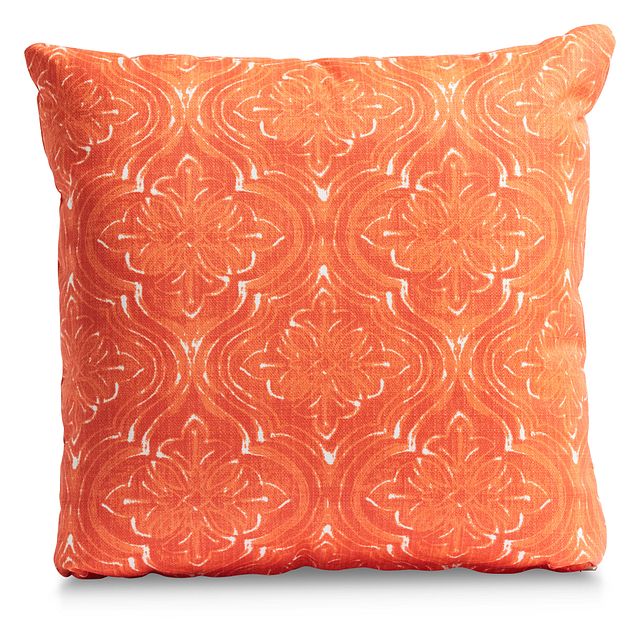 Atlantic Orange 20" Indoor/outdoor Accent Pillow (1)