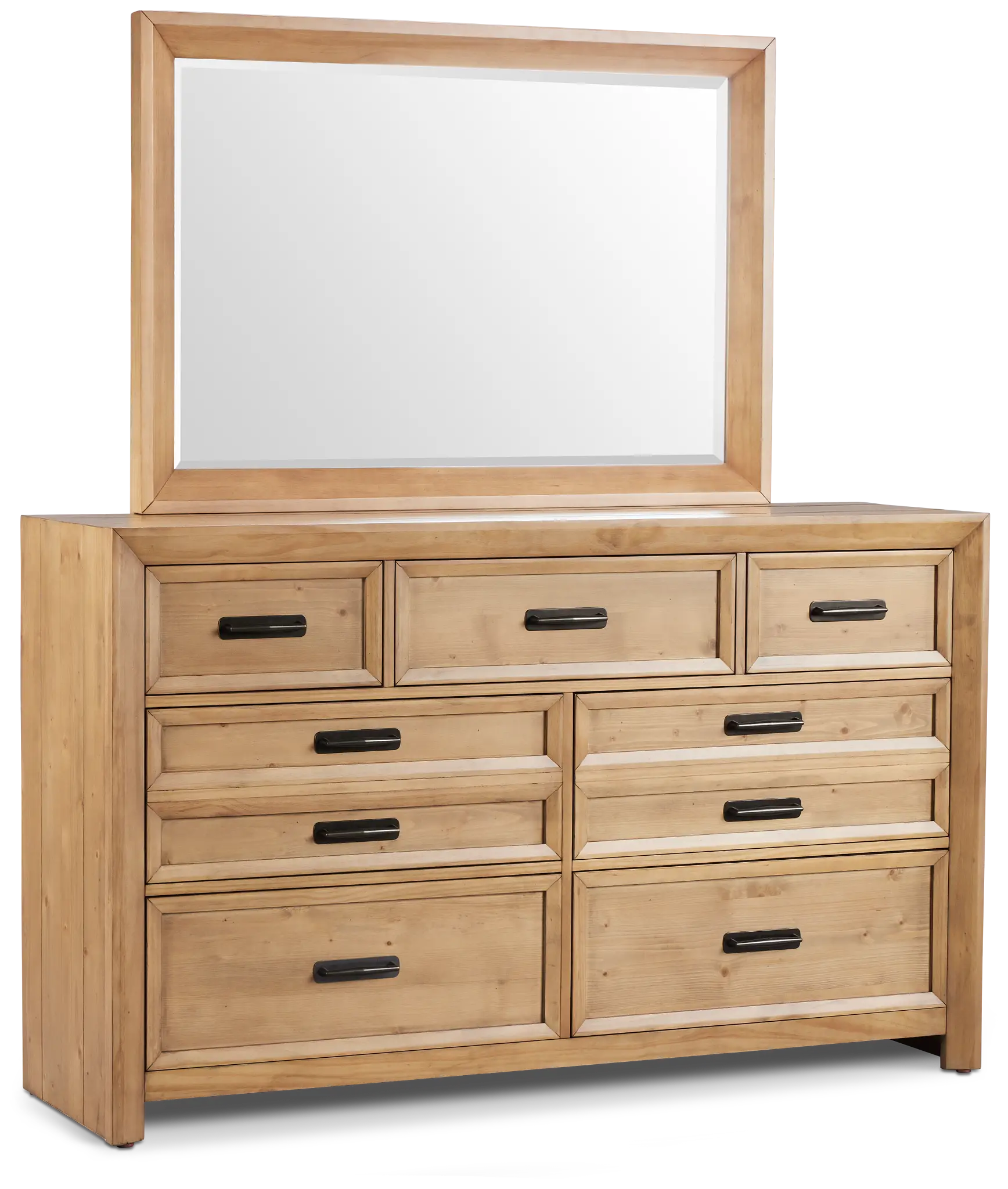 Vail Light Tone Dresser & Mirror Vail Light Tone Dresser & Mirror
