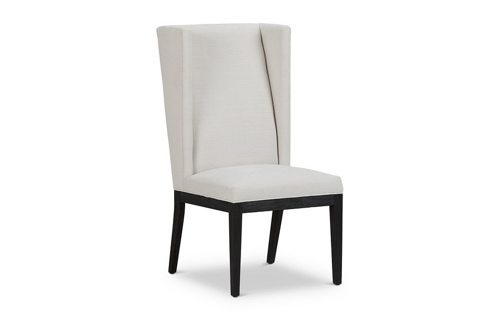 Buckner White Large Wing Chair, (3)