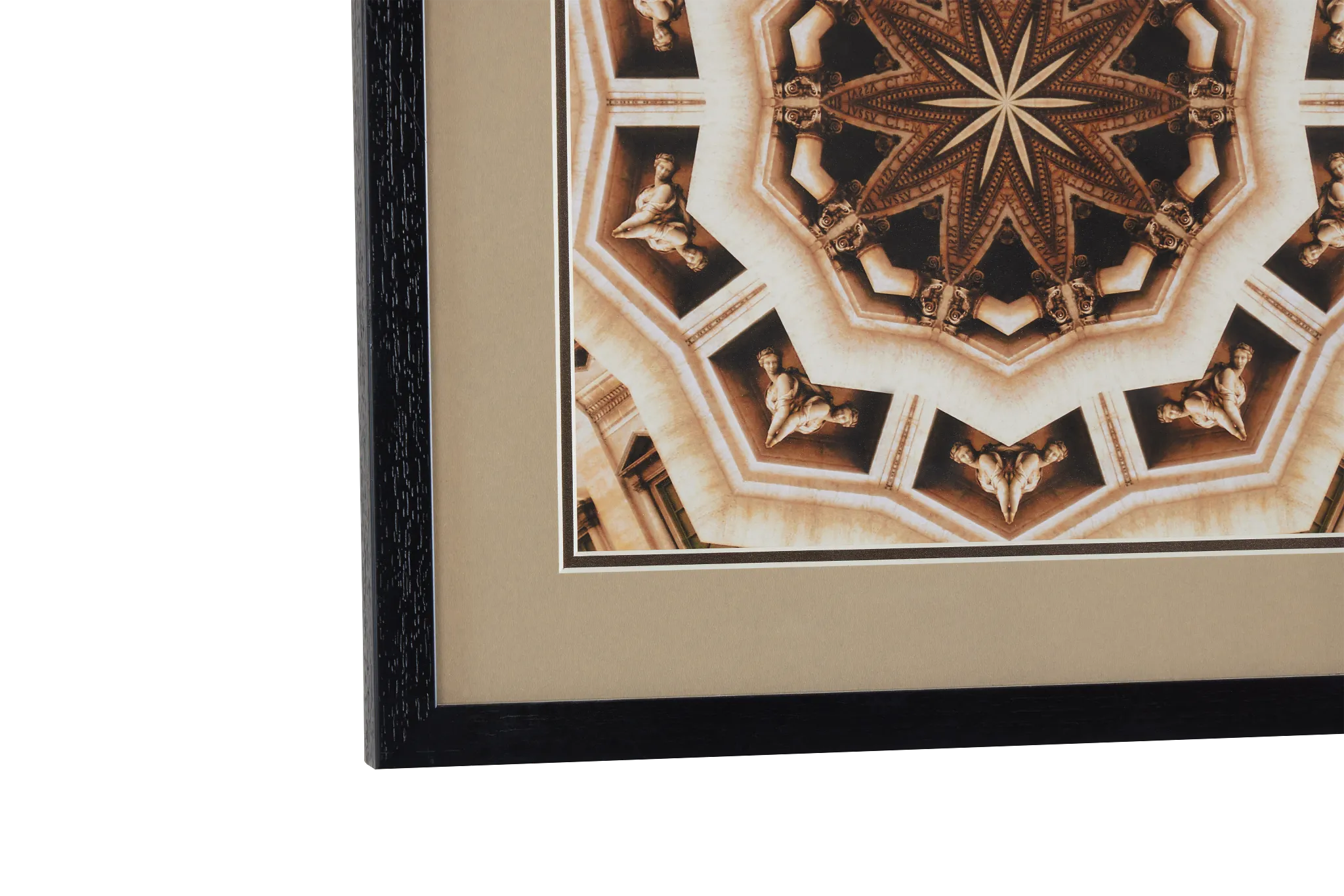 Contour Brown Framed Wall Art