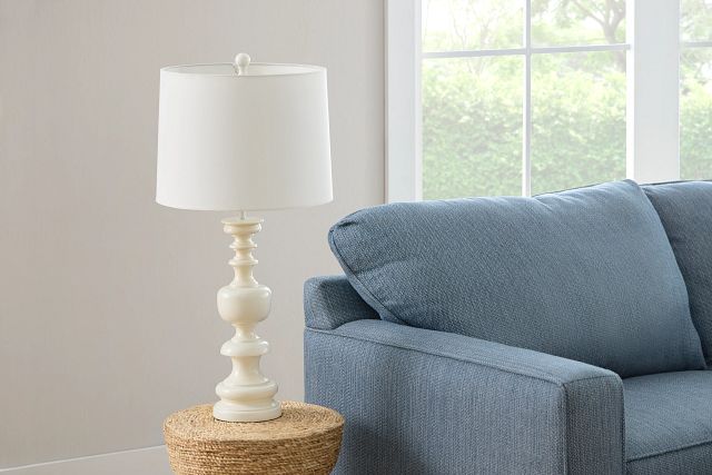 Vivia White Table Lamp